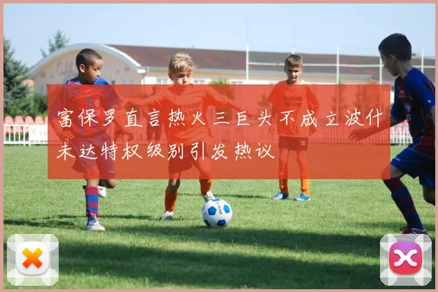 富保罗直言热火三巨头不成立波什未达特权级别引发热议